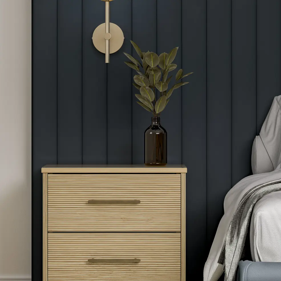 Unity Woodgrain Striped Light Oak Horizontal View 2